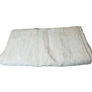 RH Restoration Hardware 100% Linen Curtain Panel 70x84‎ Light Gray Luxury